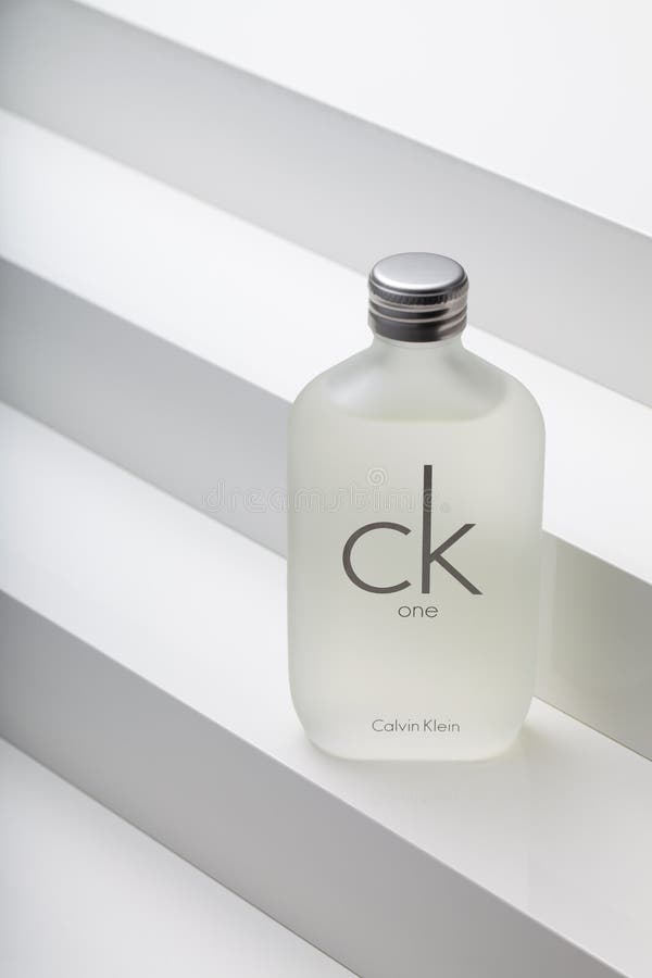 Iconic Bottle of CK One Eau De Toilette Calvin Klein on the White Stairs  Editorial Stock Photo - Image of case, decoration: 215621683