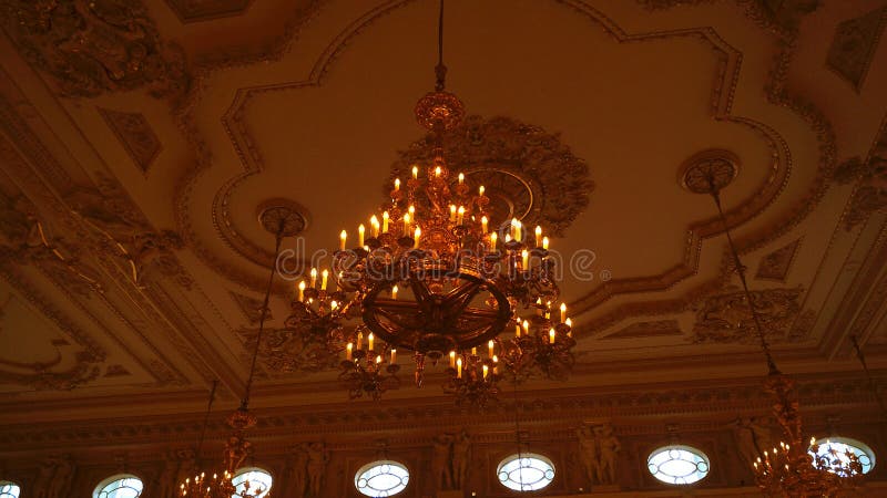 Prague, Czech Republic May 11, 2019 - Interior of the royal hall in Prague Castle in Prague stock photo Prague, Czech Republic May 11, 2019 - Interior of the royal hall in Prague Castle in Prague stock photo