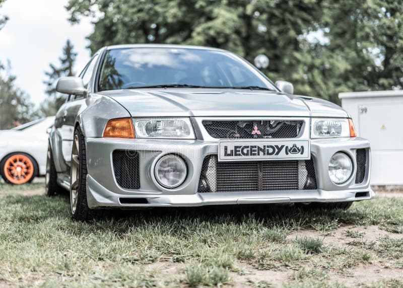 Prague, Czech republic - 16/5/2019 Mitsubishi Lancer Evo royalty free stock photos Prague, Czech republic - 16/5/2019 Mitsubishi Lancer Evo royalty free stock photos