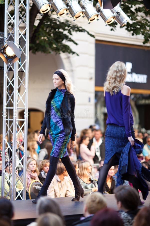 Prague Fashion Weekend on September 24, 2011 in Pr Editorial Photo