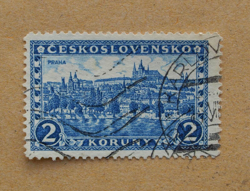 Prague mail stamp royalty free stock photography Prague mail stamp royalty free stock photography