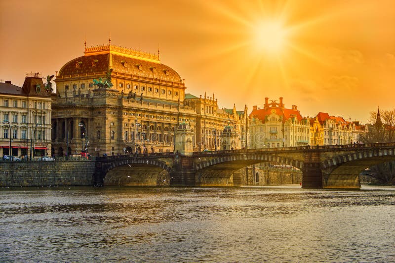 The National Theater in Prague.