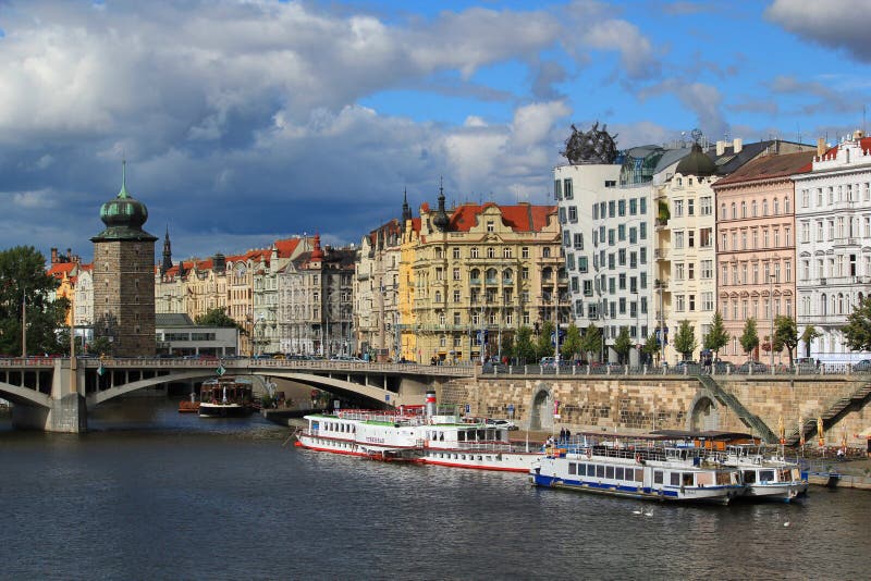 Prague riverside