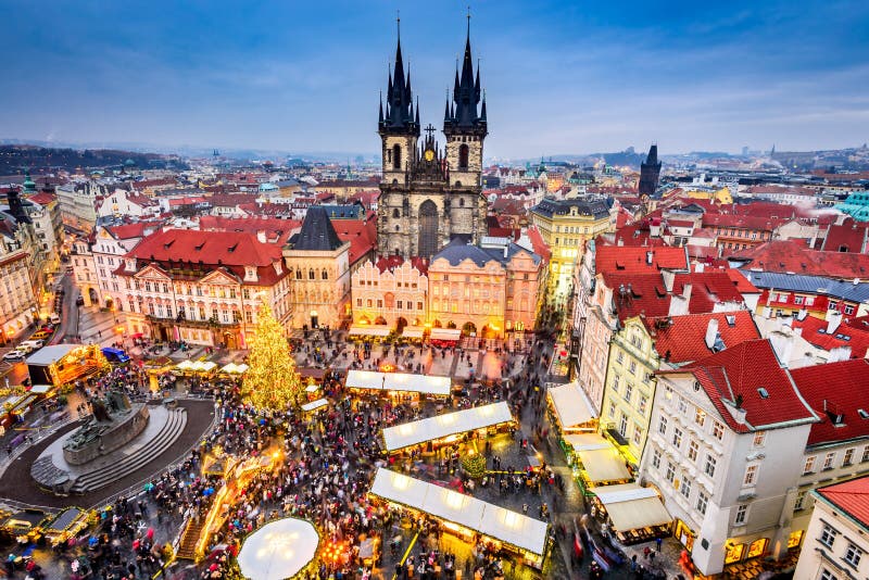 Prague, République Tchèque - marché de Noël