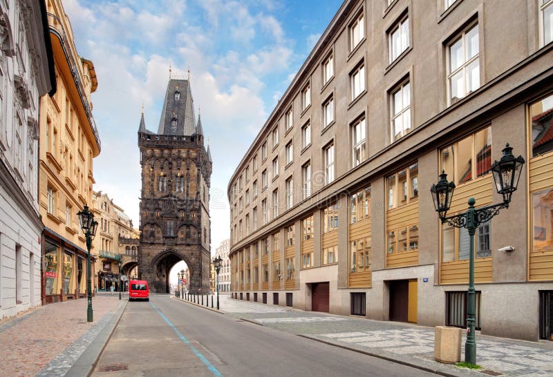 Prague - tour de poudre photo stock Prague - tour de poudre photo stock