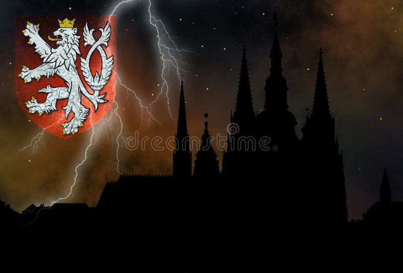 Prague - ville mystérieuse illustration de vecteur Prague - ville mystérieuse illustration de vecteur