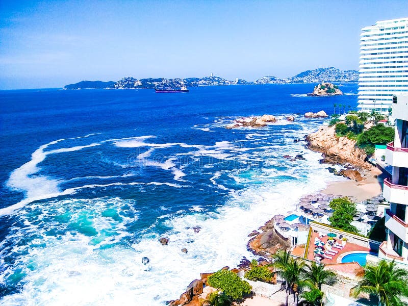 Praia de Acapulco imagens de stock royalty free Praia de Acapulco imagens de stock royalty free