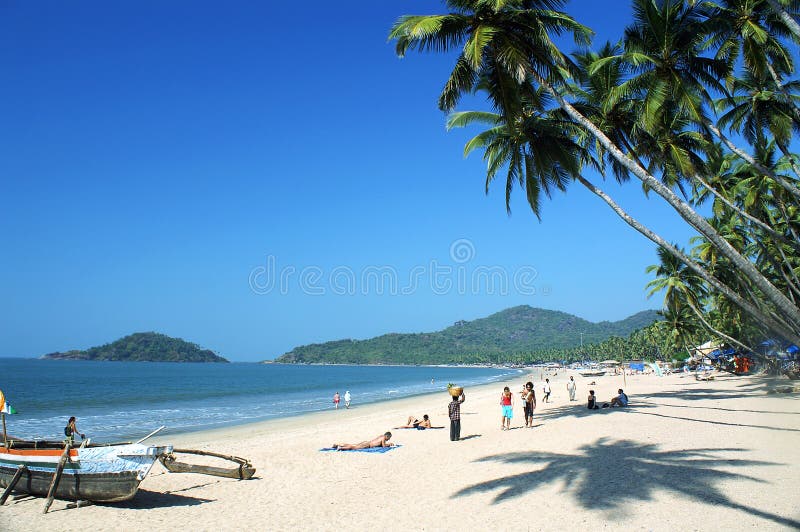 A praia de Goa-India. imagem de stock. Imagem de areia - 5393913