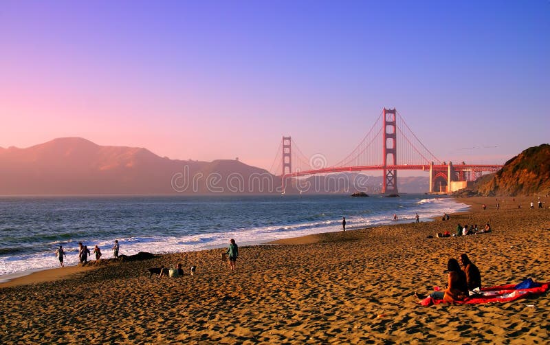 Praia do padeiro, San Francisco imagens de stock royalty free Praia do padeiro, San Francisco imagens de stock royalty free