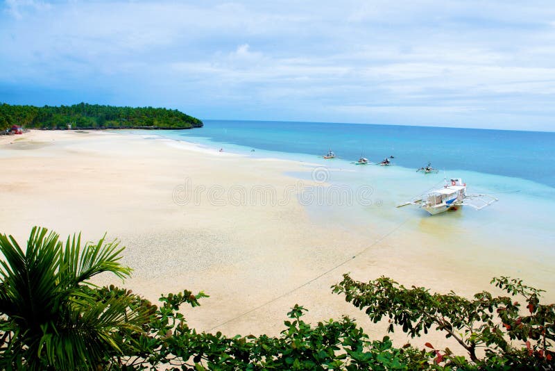 Praia tropical de Filipinas fotos de stock Praia tropical de Filipinas fotos de stock