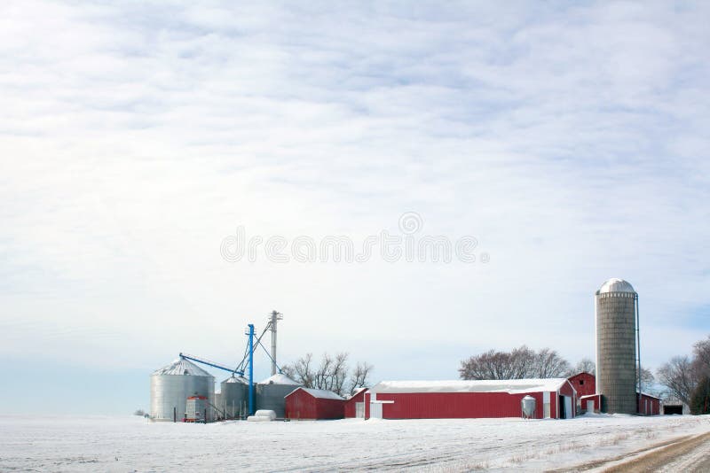 Prairie Farmstead in Winter