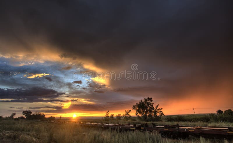 Prairie Sunset Saskatchewan Canada