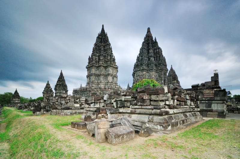 Prambanantempel Ramayana, Jogjakarta royalty-vrije stock afbeeldingen Prambanantempel Ramayana, Jogjakarta royalty-vrije stock afbeeldingen