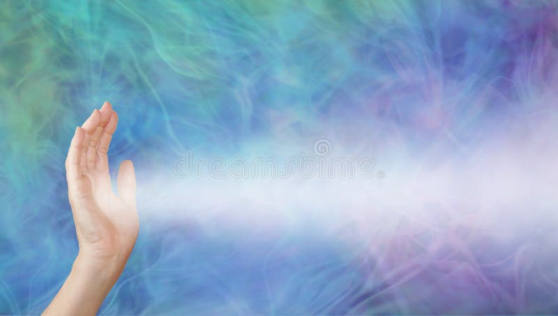 Pranic healer beaming energy to where it is needed royalty free stock photography Pranic healer beaming energy to where it is needed royalty free stock photography