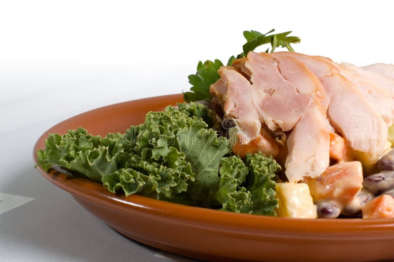 Pranzo affumicato del pollo immagine stock Pranzo affumicato del pollo immagine stock