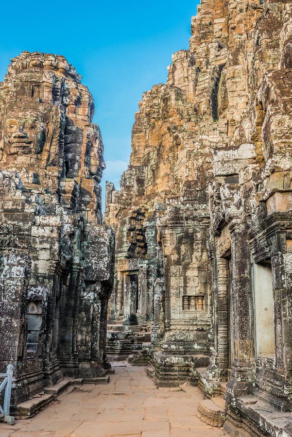 Prasat bayontempel Angkor arkivbild Prasat bayontempel Angkor arkivbild