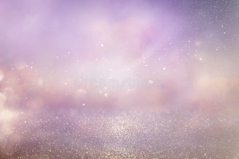 Fundo de luzes vintage prateadas e rosa com glitter imagem de stock royalty free