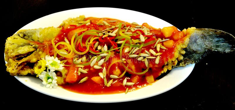 Pratos de peixes chineses imagem de stock royalty free Pratos de peixes chineses imagem de stock royalty free