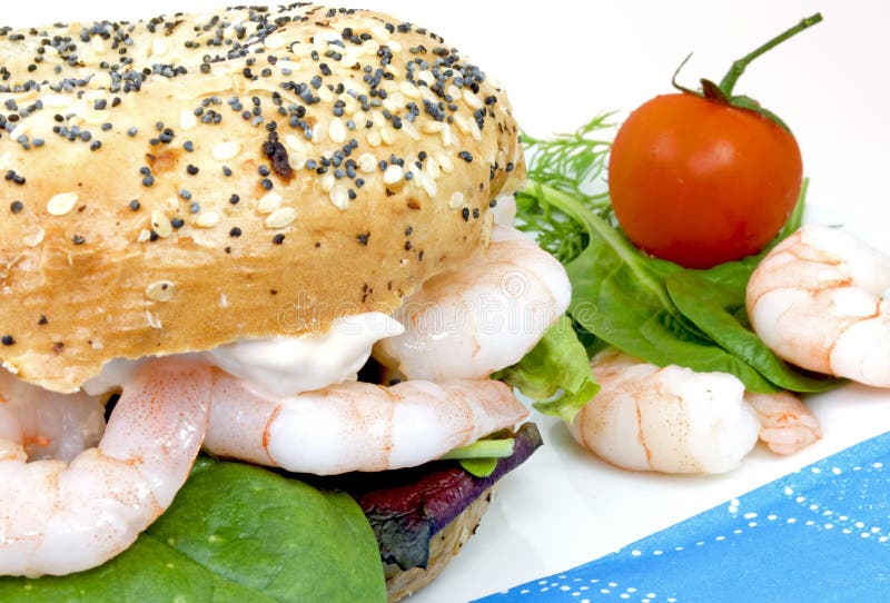 Prawn Bagel