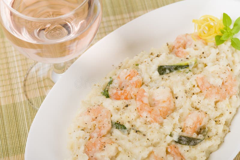 Prawn Risotto Bianco stock photo. Image of creamy, european 33129678