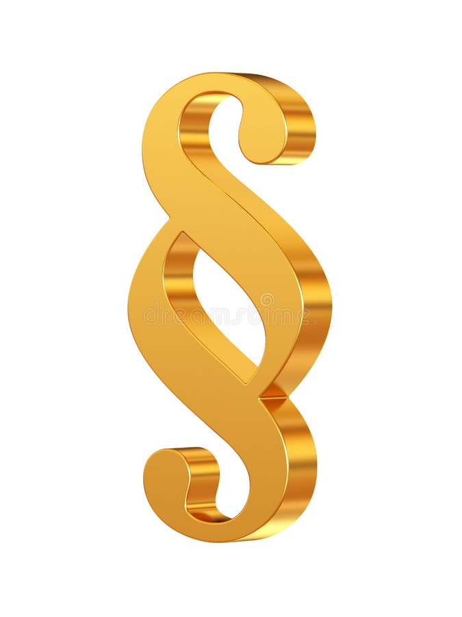 Prawo akapita złoty symbol odizolowywający ilustracji Prawo akapita złoty symbol odizolowywający ilustracji
