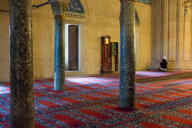 Pray In Muslims Mosque In Turkey Stock Image - Image of follow, light