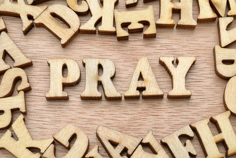 Pray word stock image. Image of religion, group, holy 32251435