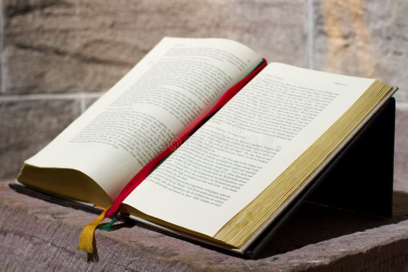 Prayer Alcove with Open Bible Stock Photo Image of sandstone, open 43158788