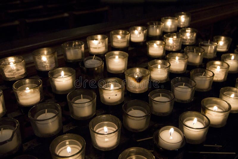 Prayer Candles stock photo. Image of bright, church, contrast 21154938