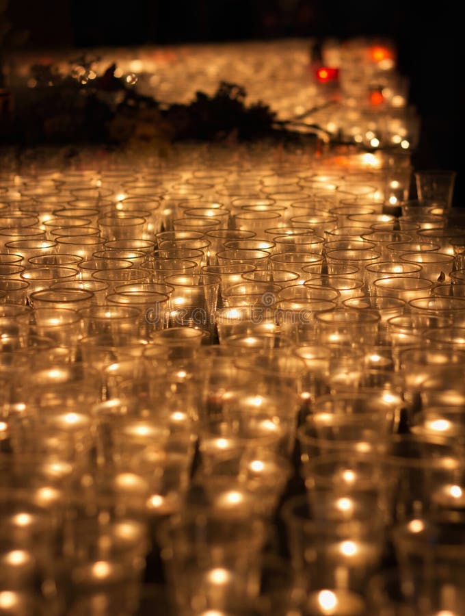 Prayer Candles stock image. Image of prayer, cathedral 268862447