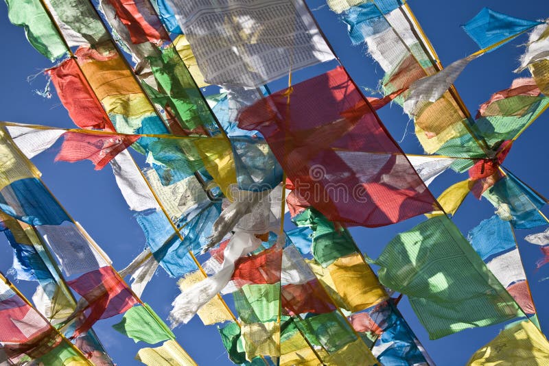 Buddhist Prayer Flags stock photo. Image of religion 12532058