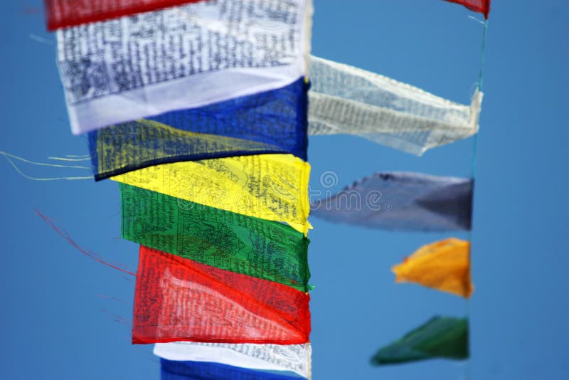 Buddhist Prayer Flags stock photo. Image of religion 12532058