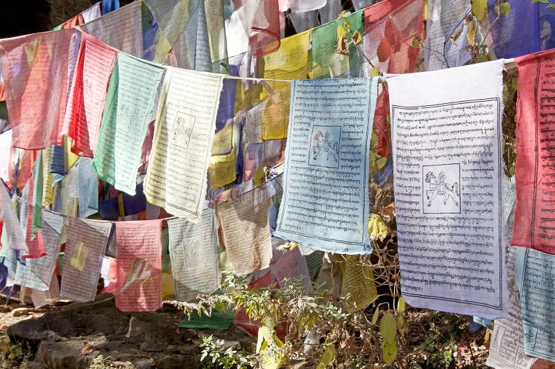 Prayer flags, Paro, Bhutan