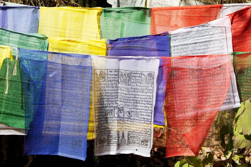 Prayer flags, Paro, Bhutan