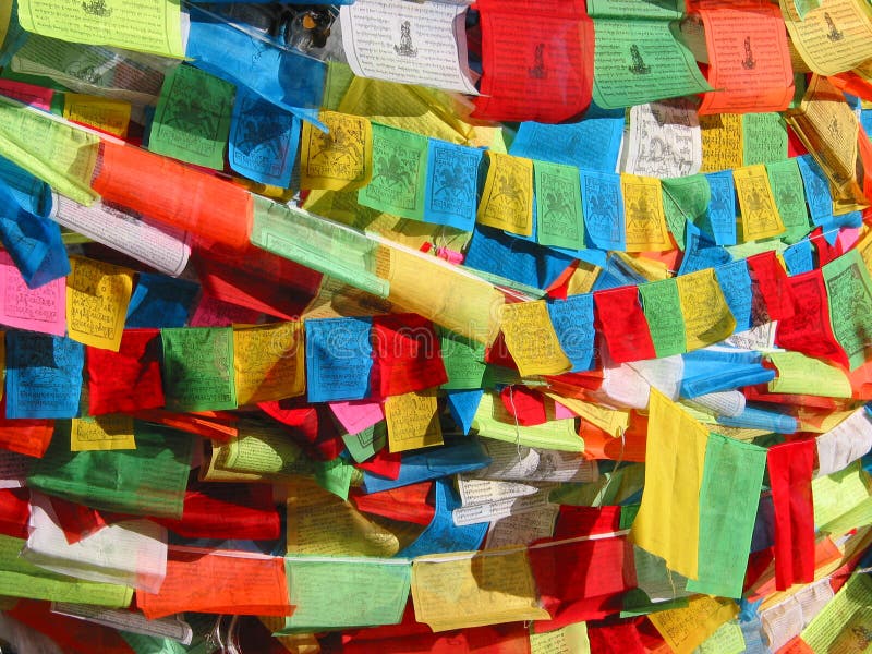 Prayer flags in Tibet