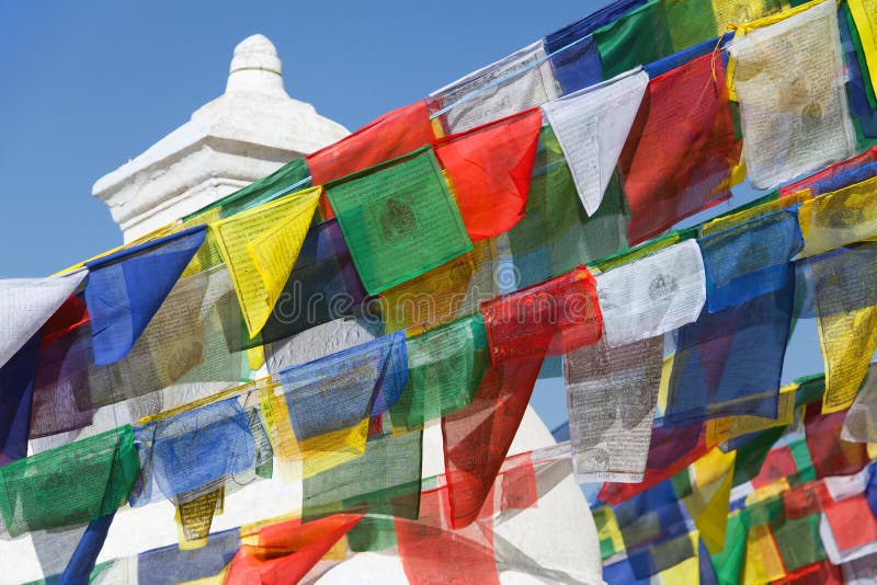 Buddhist Prayer Flags stock photo. Image of religion 12532058
