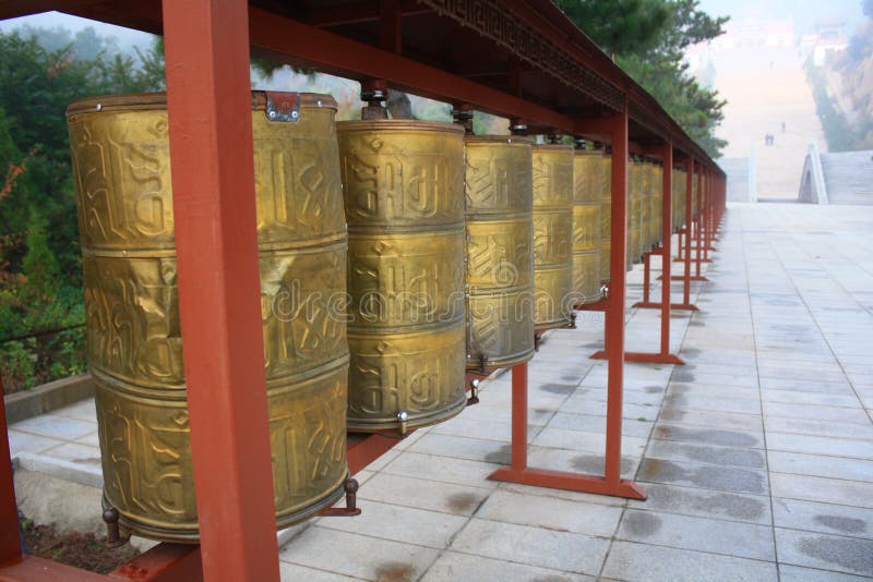 Prayer Wheels stock photo. Image of swayambhunath, candles 544570