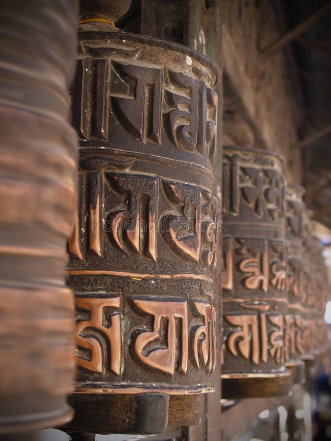 Prayer Wheels stock photo. Image of swayambhunath, candles 544570