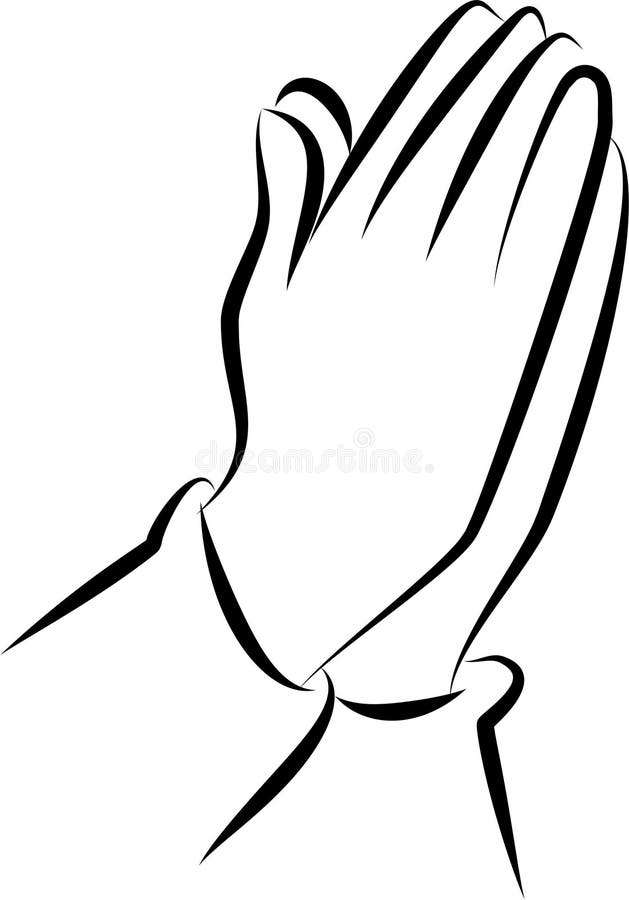 Praying Hands Clip Art Stock Illustration Illustration Of Hands