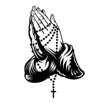 Praying Hands Cross Stock Illustrations – 1,764 Praying Hands Cross ...