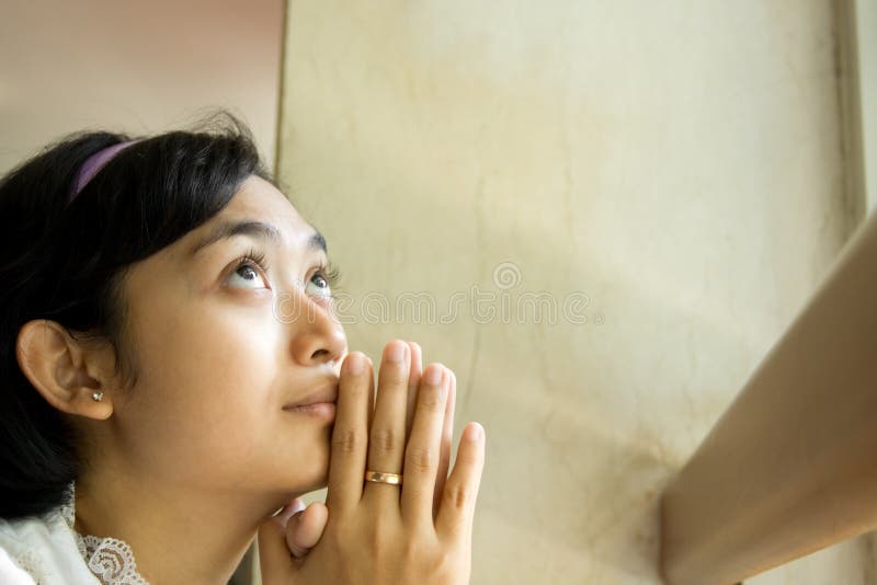 Praying woman