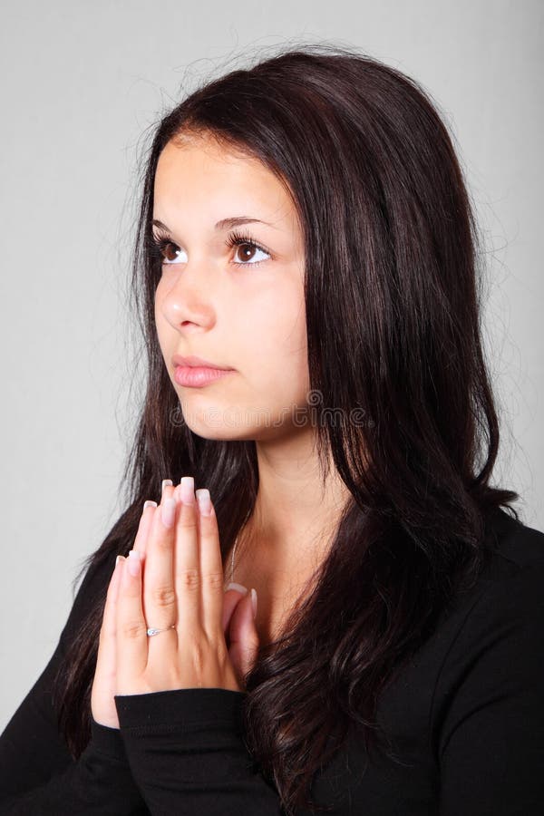 Praying woman