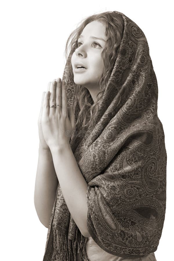 Praying woman