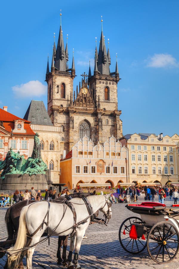 Praça da cidade velha em Praga foto de stock Praça da cidade velha em Praga foto de stock