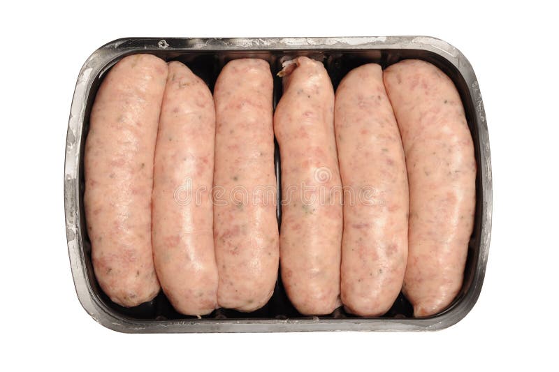 Prepacked sausages stock image. Image of uncooked, pork 26704109