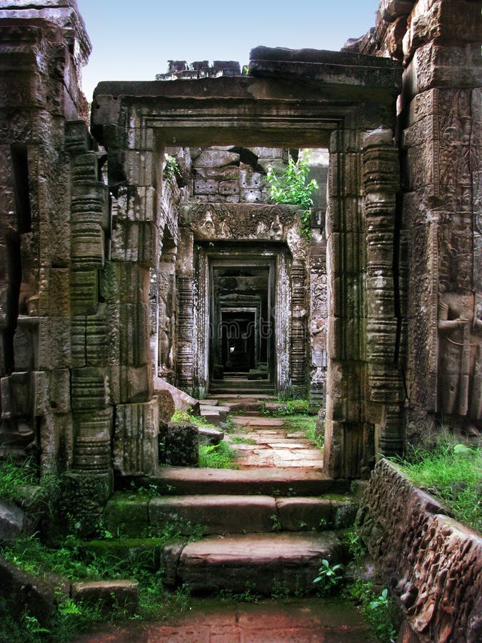 Preah Khan temple in Angkor Wat (Cambodia).