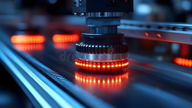 AI-Generated Industrial Automation stock illustration