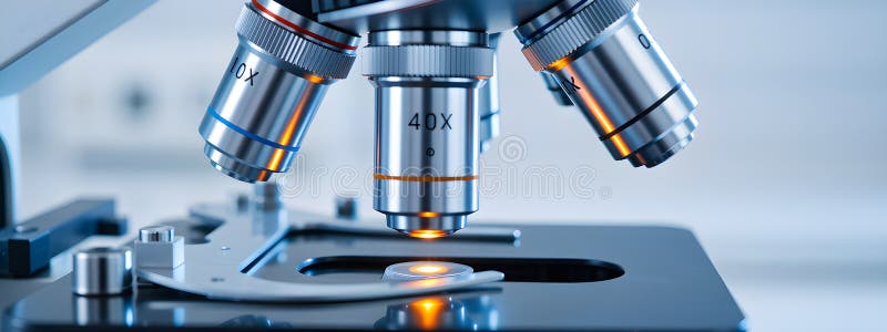 Precision Optics: Illuminating Scientific Discovery Through Advanced Microscopy royalty free illustration