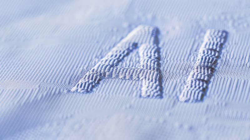 Precisionsbroderier : ai på jersey arkivfoto