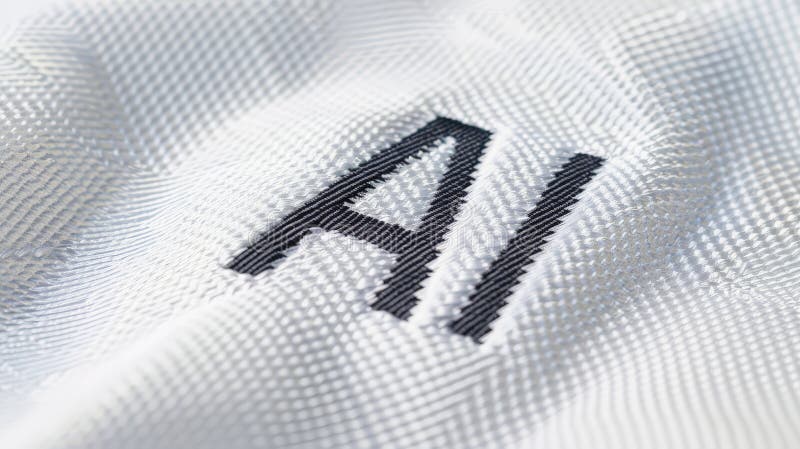 Precisionsbroderier : ai på jersey arkivfoton